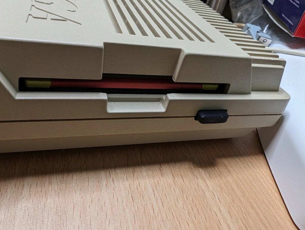 Modifying a PC floppy drive to work inside an Amiga 500